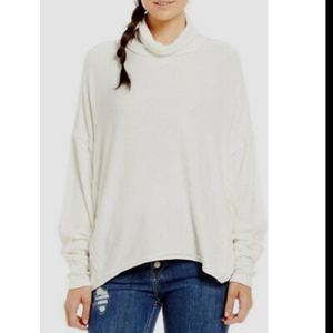 Free People Long Sleeve Loose Turtle Neck